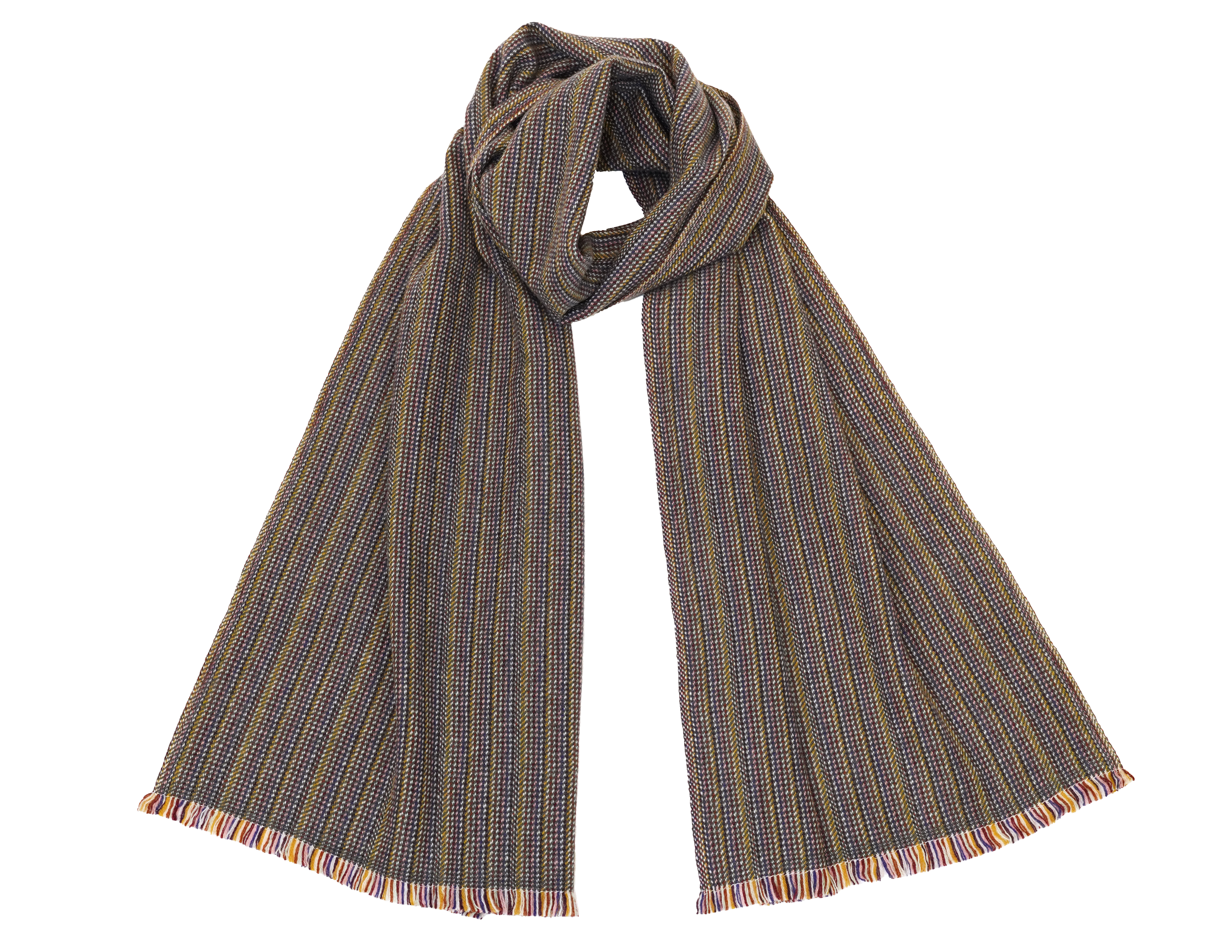 Echarpe en laine tissée