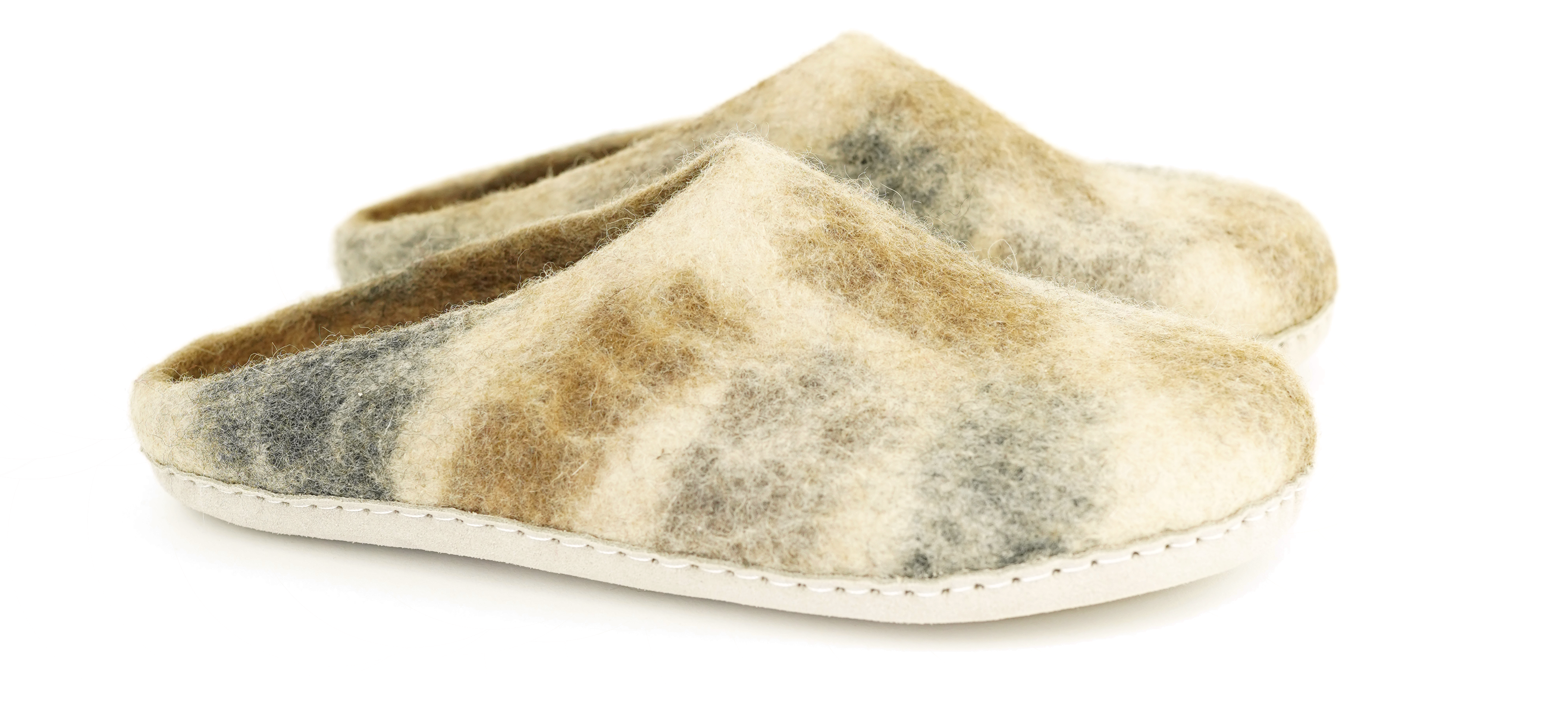 Chaussons en laine feutrée