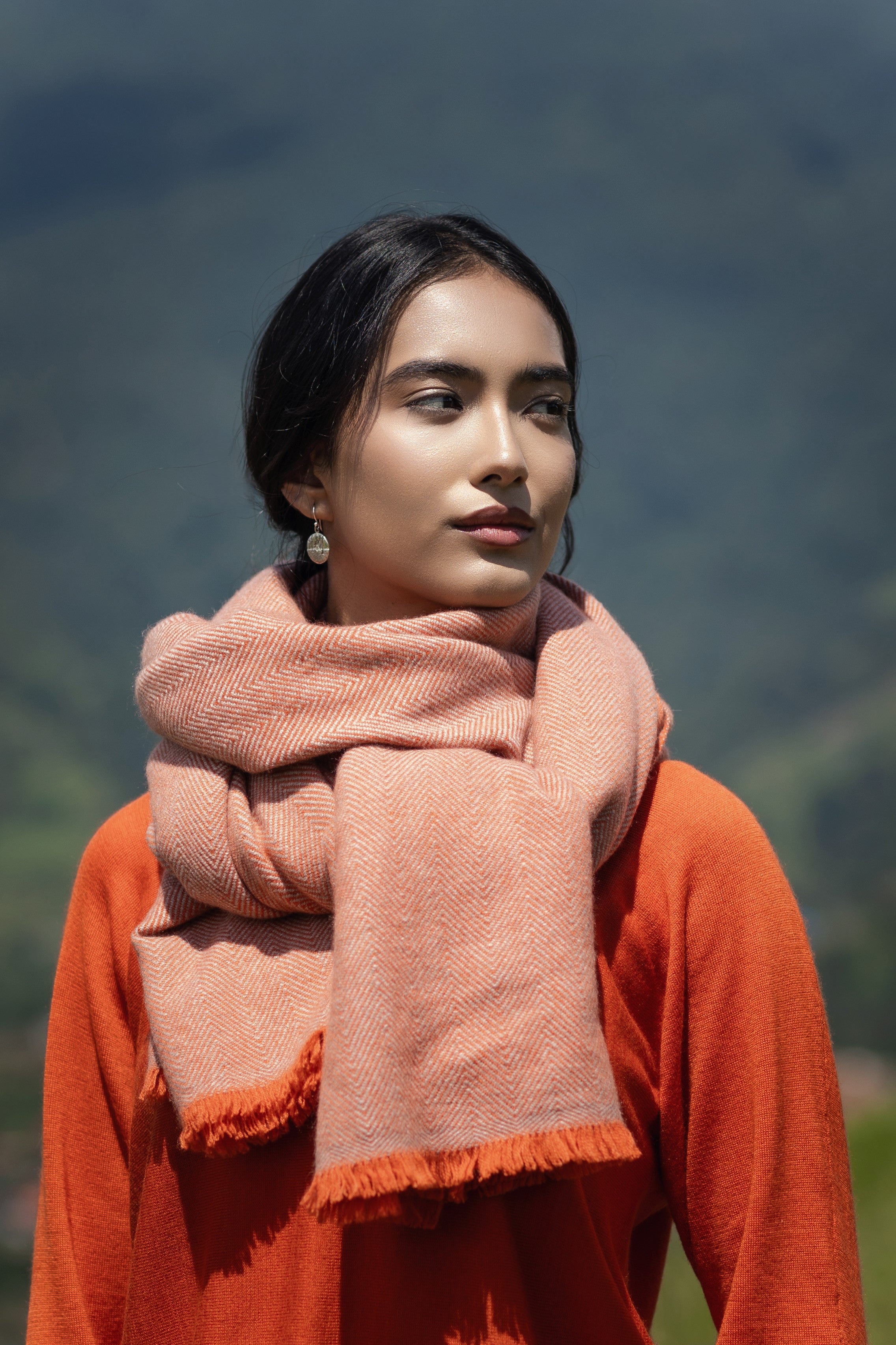 Châle 4 fils en pashmina