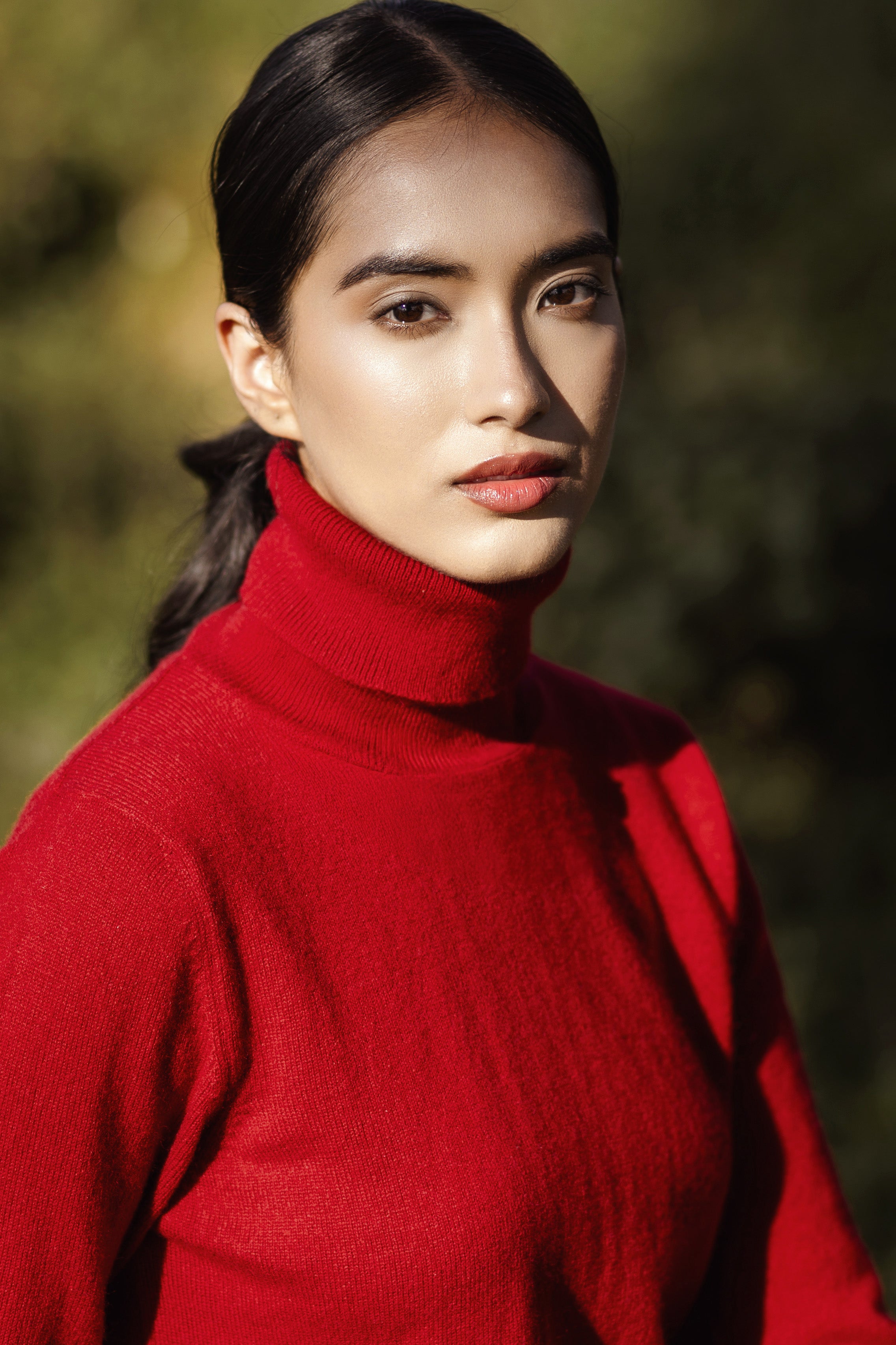 Col roulé femme en pashmina