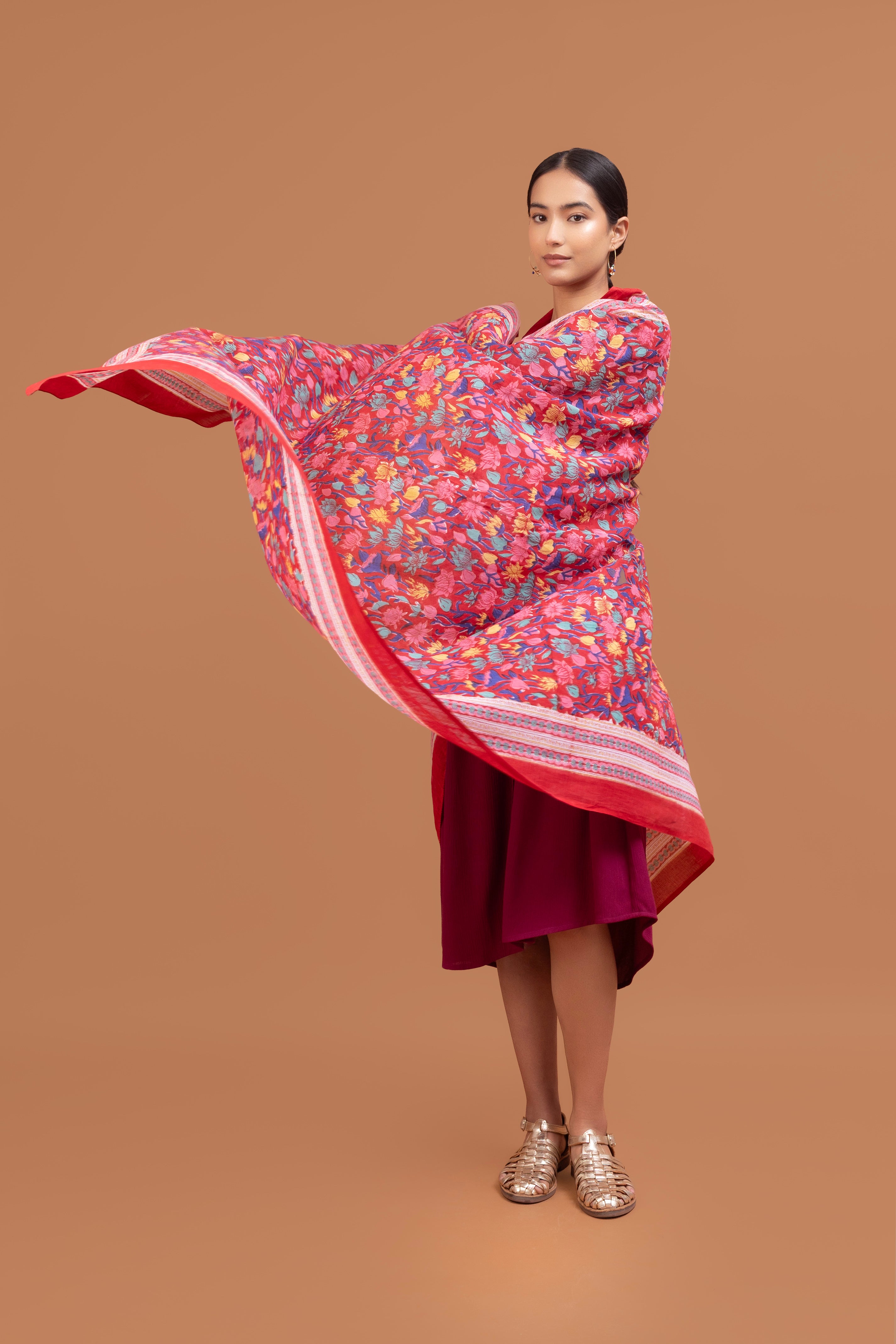 Étole en voile de coton