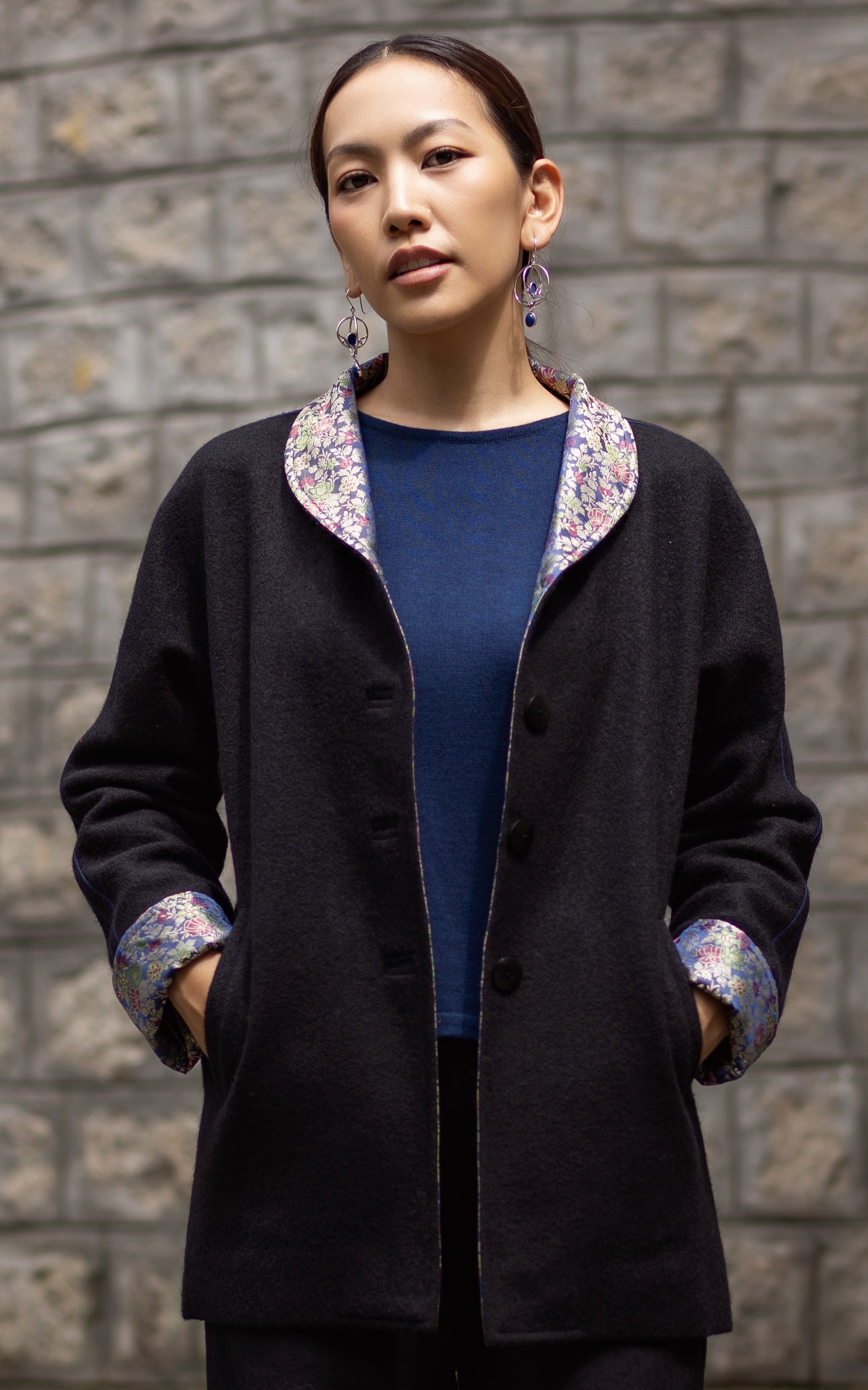 Manteau 3/4   en laine